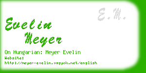 evelin meyer business card